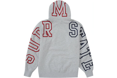 SUPREME STATE HOODIE ASH GREY