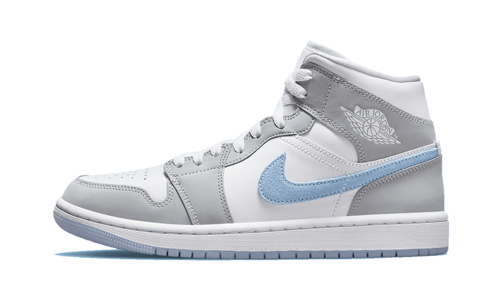 JORDAN 1 MID WOLF GREY ALUMINUM W ONE OF A KIND