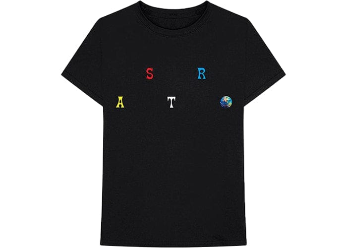 TRAVIS SCOTT CLOTHING TRAVIS SCOTT ASTROWORLD TEE BLACK