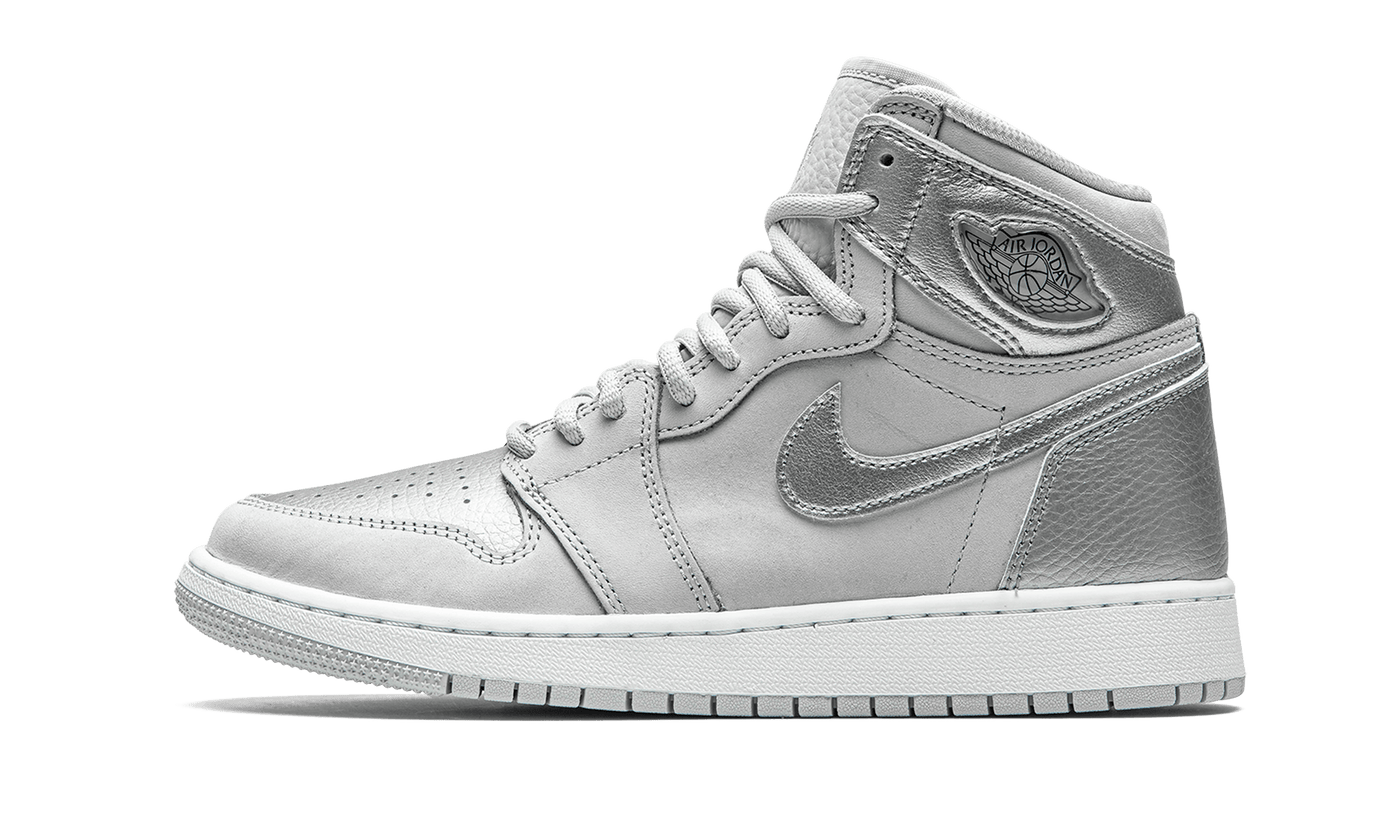 JORDAN SHOES JORDAN 1 CO. JP METALLIC SILVER