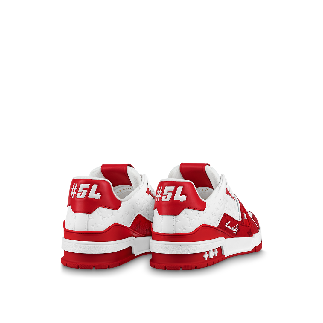 Louis vuitton red and white shoes hotsell